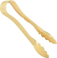 Thunder Group PLSGTG009BG Serving Tongs, 9", Scallop, Dishwasher Safe, Polycarbonate, Beige, NSF, Pa