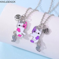 XINLEENCX Best Friend Magnetic Necklace, Alloy Cartoon Animals Cartoon Pendant Necklace, Cute Neckla