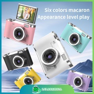 Digital Camera4K 48MP Retro Digital CCD Camera 180° Flip Screen Selfile Camera for Student School Vl