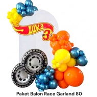 RACE 80SP Balloon Package/ Race Birthday Decoration