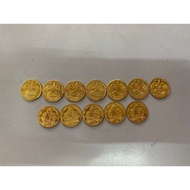Gold coin 12pcs (not 916) (Size = 0.20$)