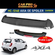 Perodua Axia 2014 - 2022 Oem Carbon Spoiler Bodykit With Led Brake Lamp