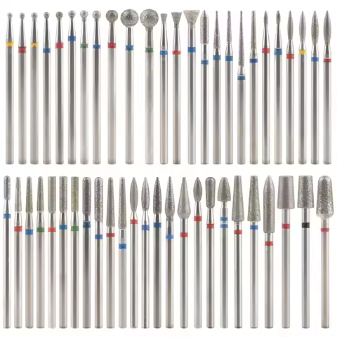 Nail Milling Cutter Diamond Stone Electric Manicure Drill Nail Drill Cuticle Clean Bits Burr Accesso