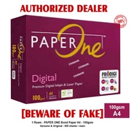 PAPER ONE Bond Paper Papers 100gsm A4 Size 8.25x11.75in 500 sheets per ream MAGENTA Label Authentic 