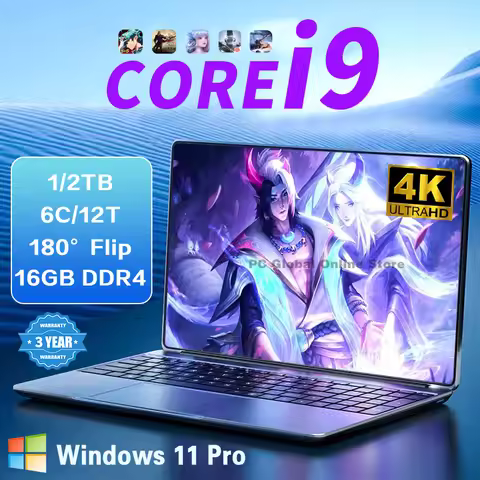 NEW Core i9-8950HK laptop 16GB RAM 1/2TB SSD Portable laptops 14.1-inch Windows 11 Por Notebook comp