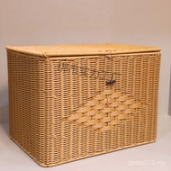 Living Room Bedroom Rectangular Flip Clothes 2025 Household Large Rattan-like Sundries New Storage B