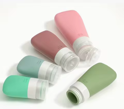 30/60/90ml Portable Silicone Travel Bottle Cosmetic Storage Refillable Lotion Bottle Shampoo Contain