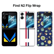 OPPO Find N2 Flip Decal Skin Back Screen Protector Film Cover Fashion 3M Wrap Durable Personal Sticker