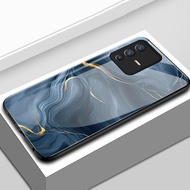 Casing hp For VIVO V23 5G V23i 5G V23E 4G V23E 5G Y75 Case Gold pattern Casing HP Case Hard glass Si