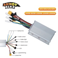 Electric Scooter Controller 36V/48V/52V/60V 500W-2000W Universial Brushless Controller Electric Bicy