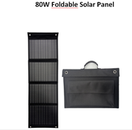 แผงโซลาร์เซลล์ monocrystalline solar cell 5V-12V-18V 80W Foldable solar panel