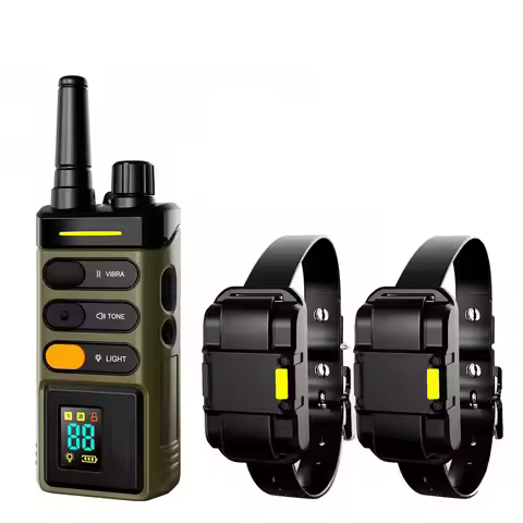 JANPET 1 Mile Remote Dog Training Collar Hunting Pet Trainer Correction Collar Waterproof Rechargeab