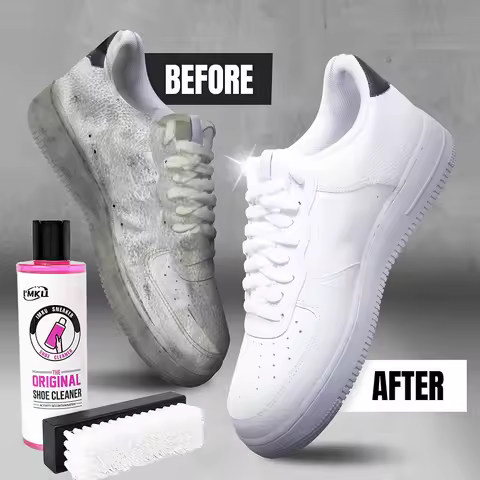 Shoe Cleaner Kit - Sneaker Cleaner Solution with Shoe Cleaning Brush & Microfiber Cleaning Cloth for