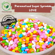 Sugar Sprinkle Kue Love / Hati - Sprinkle Star / Bintang Trimit Untuk Kue Bisa Dimakan