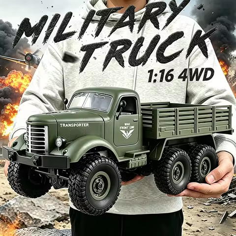 1:16 JJRC Q60 Q75 RC Car Simulation THAAD Six Wheel Military Truck Model Off-Road Climbing Children'