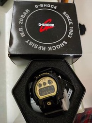 全新 黑金 手錶 G shock DW-6900CB-1DS，正版