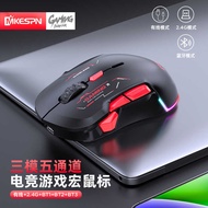 Left Hand Mouse Wireless 3 Mode 2.4 G/Bluetooth/Wired with Drive Rechargeable Left Right Hand Magnet