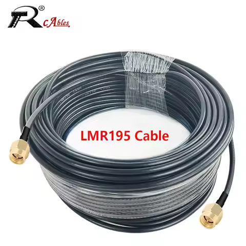 RF Coaxial LMR195 Cable 50Ohm 50-3 SMA Male to SMA Male WiFi Antenna Extension Cable Pigtail For 4G 