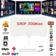 Yongqi123 200 Mile Range Antenna TV Digital HD Skylink 4K Antena Digital Indoor HDTV
