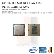 CPU Intel Core i3 3240 2 Cores/ 4 Threads 3.4 Ghz 3 MB L3 Cache 55 Watts TDP No Fan Socket LGA 1155 (สินค้ามือสองสภาพดีมีการรับประกัน)