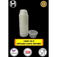 YOKOKO YKR 12 & YKR 16 DISPOSABLE FOOD CONTAINER /  PLASTIC FOOD BOX BEKAS MAKANAN BULAT