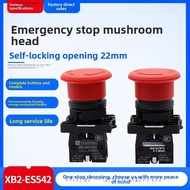 10A Car XB2-ES542 22mm NC N/C Red Mushroom Emergency Stop Push Button Switch 600V Flame Retardant Sw