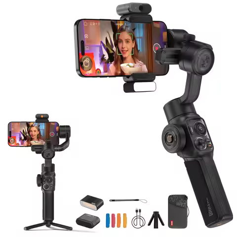 ZHIYUN Smooth 5S AI Handheld Gimbal Smartphone Stabilizer Smart Follow Tracking Stable Video Record
