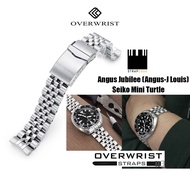 สายนาฬิกา  Strapcode OVERWRIST Angus Jubilee (angus-j louis) for Seiko Mini Turtle, srpd17k,srpd19k,srpc41,srpc37,srpc35j1,srpc39j1