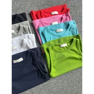 ((Some Ready Stock✨) 8 Colors Pure Cotton Shaved Shoulder Vest MY2609