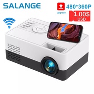 Salange Mini Projector J15 Pro, 480*360 Support 1080P USB Mini Beamer For Phone Smartphone Home Theater Kids Gift PK YG300