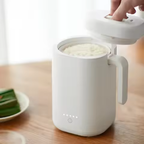 300W Mini Electric Cooker Multifunctional Non Stick Rice Cooker Office Food Warmer Bento Box 800ml P