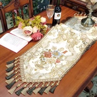 Taplak Meja/Runner Table Premium Tebal Bed Scarf Vila Hotel Original Turki Desain Belgia Gaya Eropa 