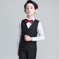Set Sut Kanak-Kanak Bunga Budak Lelaki Kecil Pakaian Persembahan Piano Budak Besar Sut Lelaki Jaket 