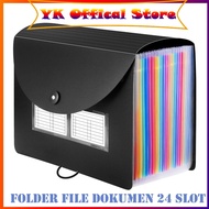 24 Slots Document File Folder A4 Size Document File Folder A4 Contents Portable Multi-layer Folder