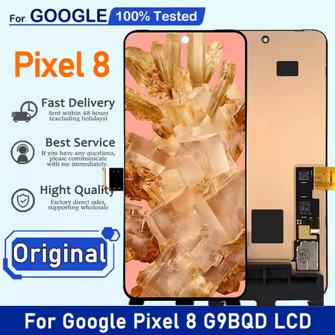Original 6.2" For Google Pixel 8 LCD Display Screen Touch Panel Digitizer Replacement For Google Pix