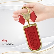 Sarung Kunci Perodua Myvi Aruz 2018 - 2021 Alza Axia 2018 - 2022 Bezza 2018 - 2025 Car Leather Key C