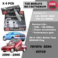 NGK Premium RX Spark Plug - Toyota Sera EXY10 1.5L 5EFHE DOHC 16V N.A ( 1990 - 1995 )