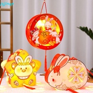 JSJJINGP Handheld Rabbit Lantern, Papper Chinese Mid-Autumn Festival Lantern DIY, Cute Glowing Handm