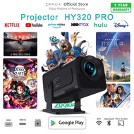 HY320 PRO Projector 4K Android 13.0 Big LCD 4K Mini Projector 1080P Dual Band WiFi + Bluetooth5.0
