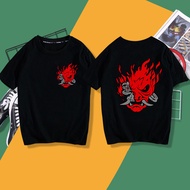 Game Cyberpunk 2077 Black Short-Sleeved T-Shirt Cyberpunk2077 Printed Loose Fashion T-Shirt