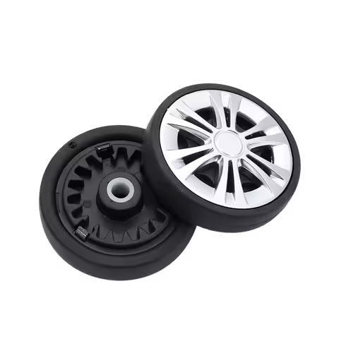 2Pcs Replacement Suitcase Wheels Wear-resistant with Screw Travel Luggage Wheels Silent Caster Wheel