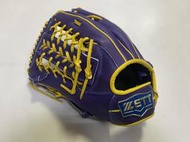 2024 ZETT 332系列棒壘球手套 外野手 BPGT-33237R 紫藍色 反手