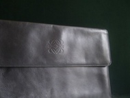 【老時光 OLD-TIME】早期少見二手古董包LOEWE皮革手拿包