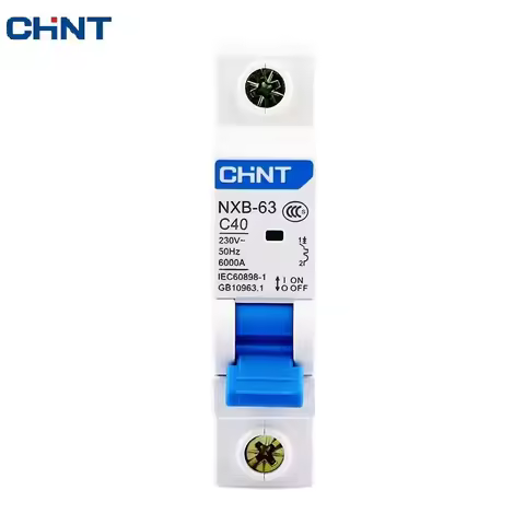 CHNT CHINT NXB-63 1P AC 230/400V Miniature Circuit Breaker C 6 10 16 20 25 32 40 63A Overload Protec