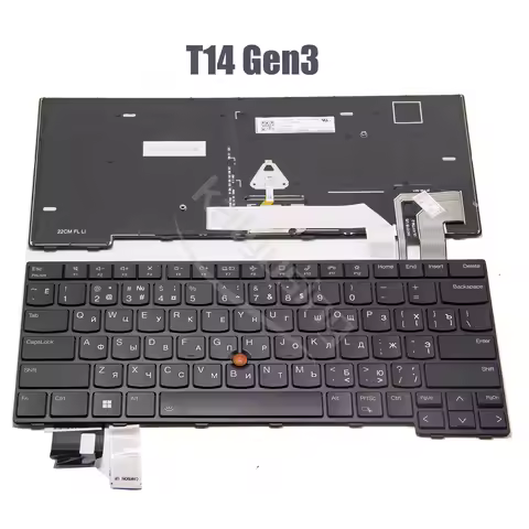 Brand New Rus US Keyboard for Lenovo ThinkPad T14 L14 P14s Gen3 Gen4 2022 With Backlit
