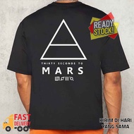 Thirty Seconds To Mars Logo Casual Tshirt 100% Cotton Black T-SHIRT DISTRO