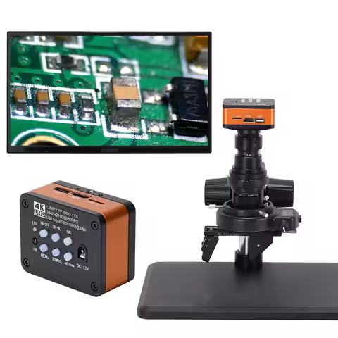 4K UHD 60FPS Microscope Camera 200X 3D Lens Industrial Electronic Digital Microscope for Phone Repai