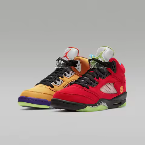 Nike Authentic AIR JORDAN 5 RETRO SE GS AJ5 Big Kids Basketball Shoes CZ6415-700