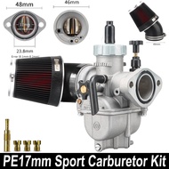 NIBBI คาร์บูเรเตอร์ PE Flange พร้อมชุดหัวฉีดตัวกรองอากาศ PE17mm/19Mm/22Mm/24Mm/26Mm/28Mm คาร์บูเรเตอ