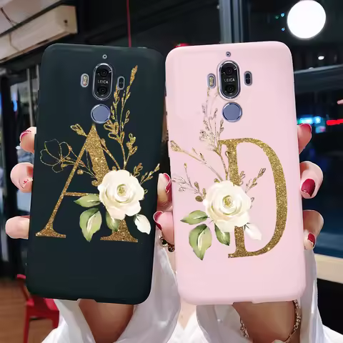 Cute Letters Phone Case For Huawei Mate 9 Cover Mate9 MHA-L29 MHA-L09 Soft Silicone Protector Case F